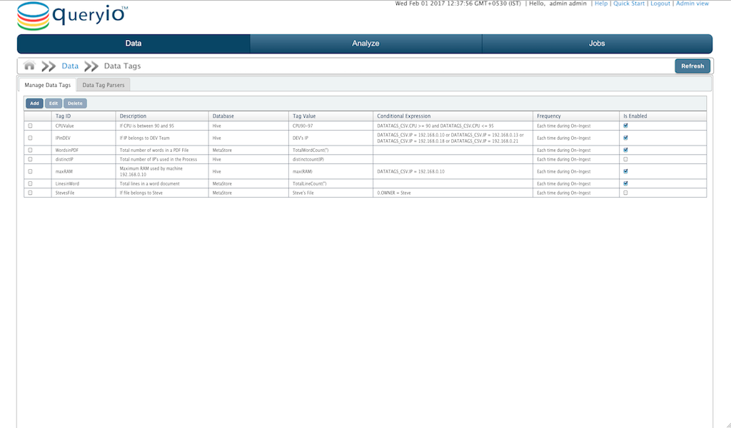 Hadoop HDFS Data Tagging